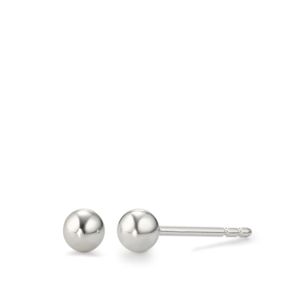 Stud earrings Silver Ø4 mm