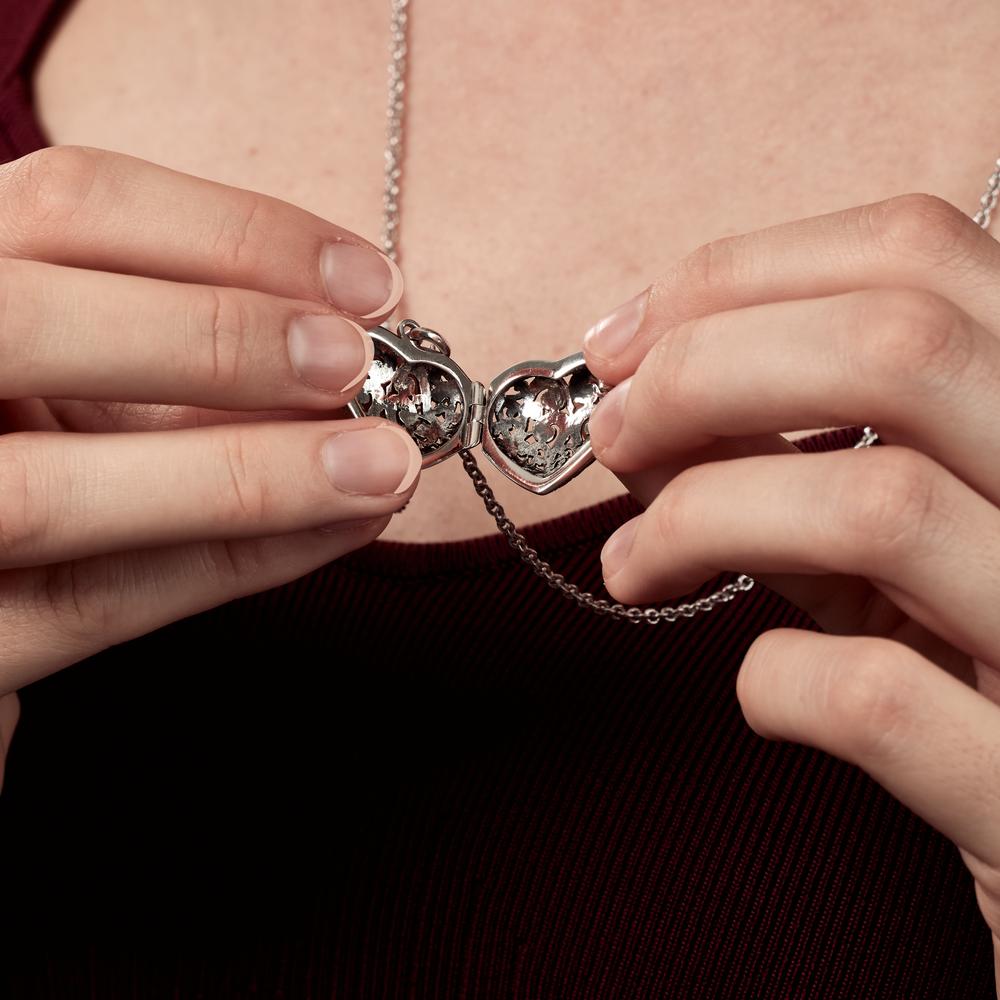 Locket Silver Patinated Heart