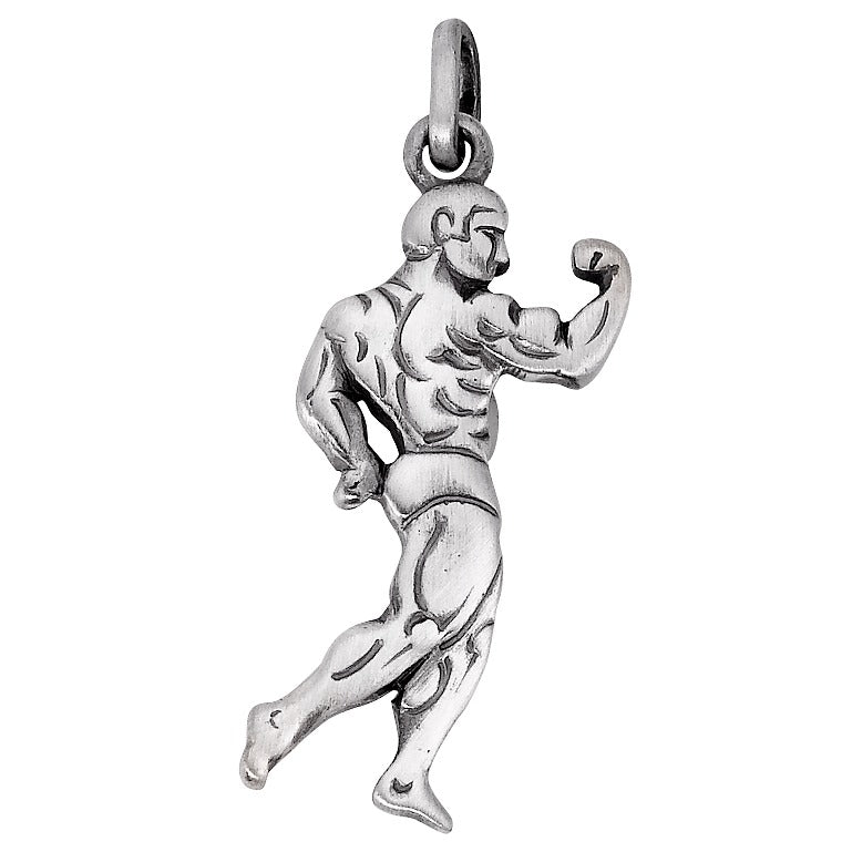 Pendant Silver Patinated Bodybuilding