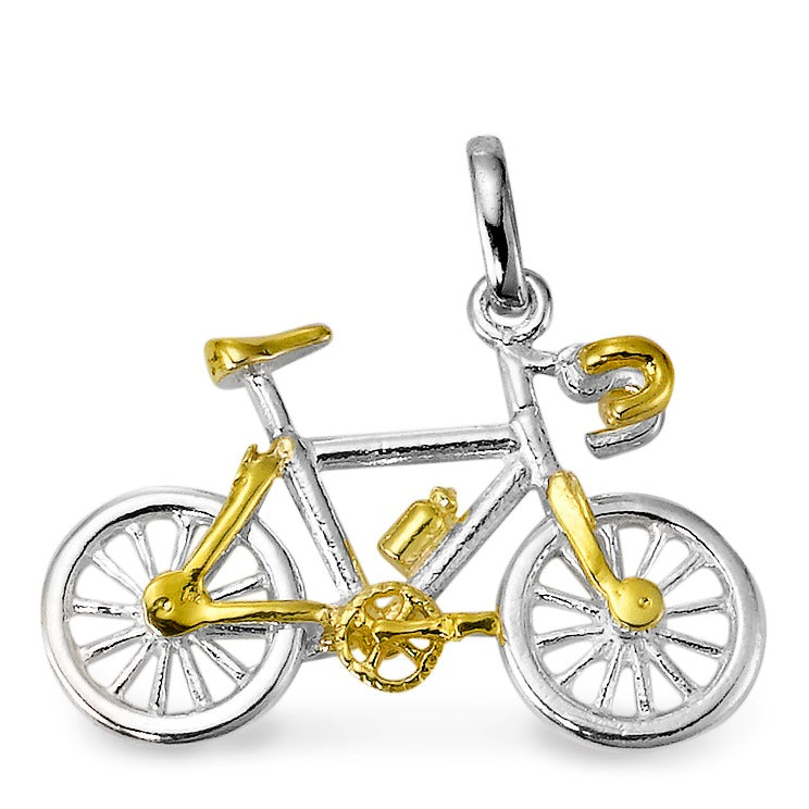 Pendant Silver Bicolor Racing Bike