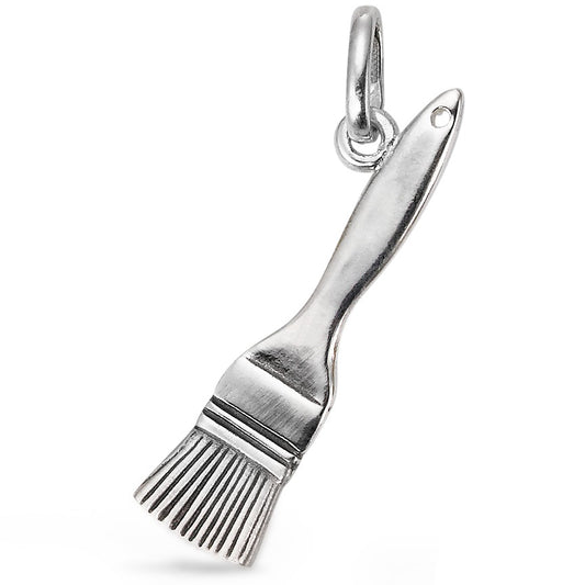 Pendant Silver Patinated Brush