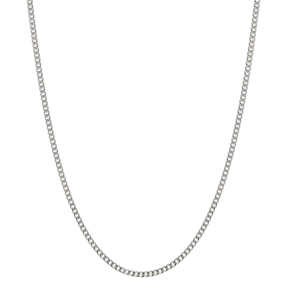 Curb-Necklace Silver 36 cm