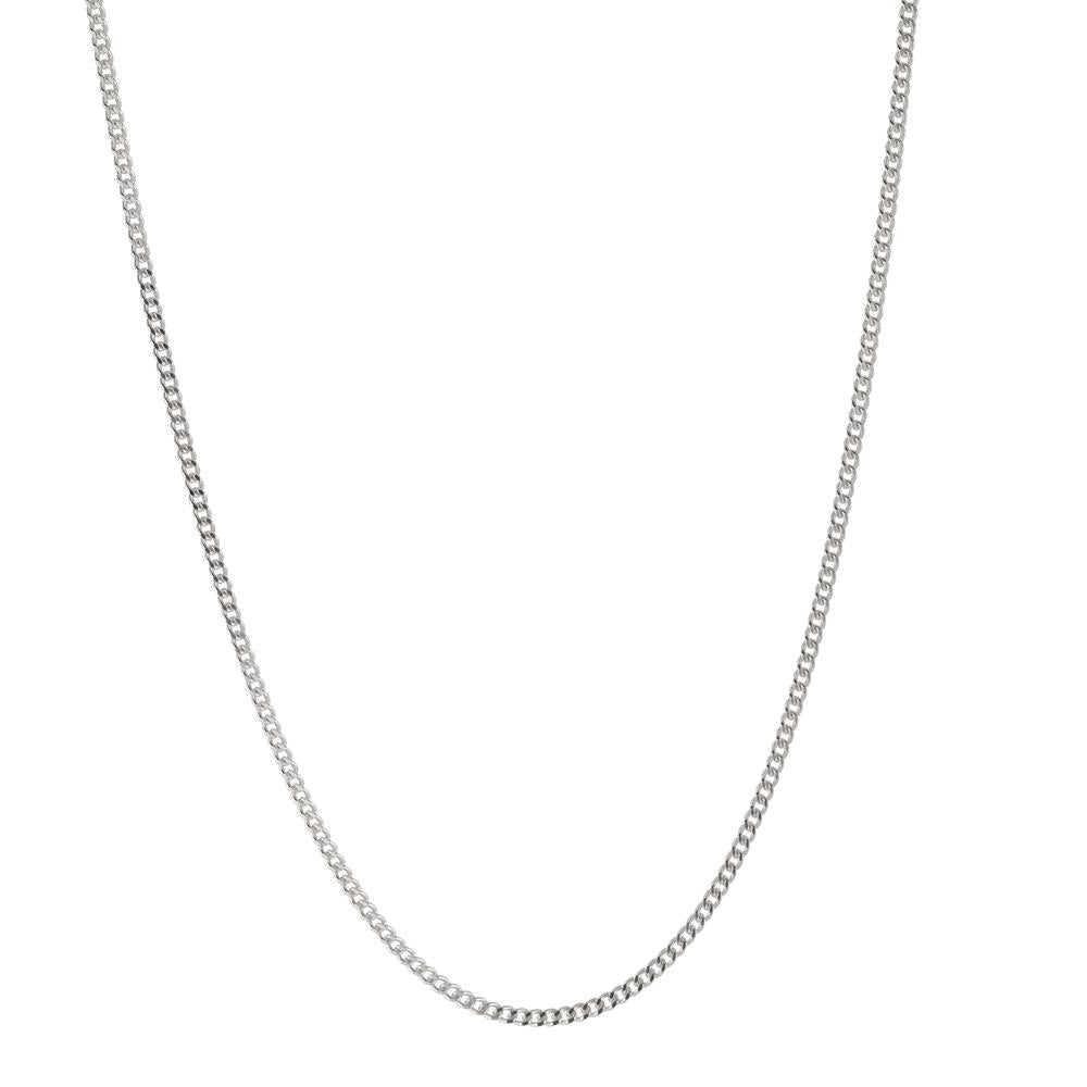 Curb-Necklace Silver 36 cm