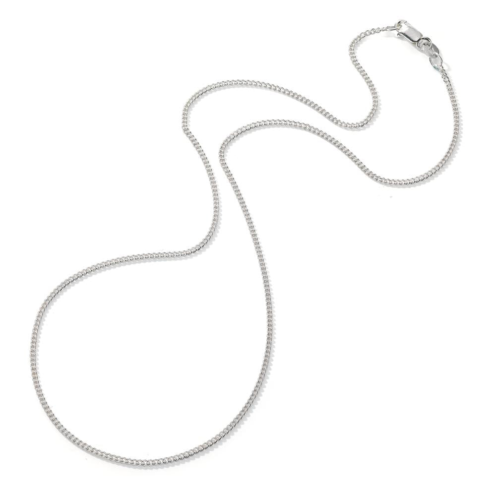 Curb-Necklace Silver 36 cm