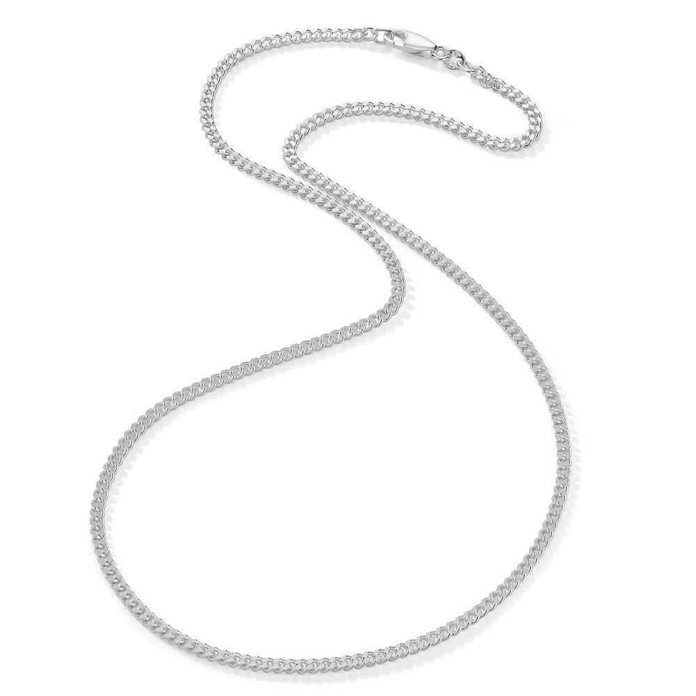 Curb-Necklace Silver 50 cm