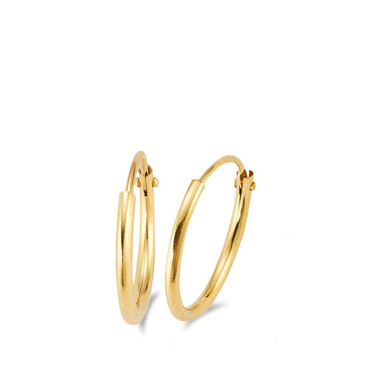 Hoop earrings 9k Yellow Gold Ø1.2 mm