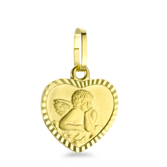 Pendant 9k Yellow Gold Guardian Angel