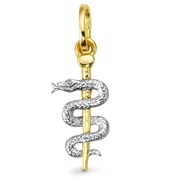 Pendant 9k Yellow Gold Aesculapian