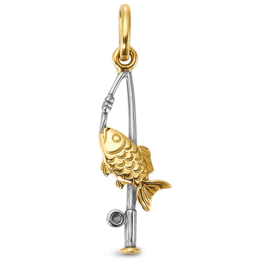 Pendant 18k Yellow Gold Fisherman