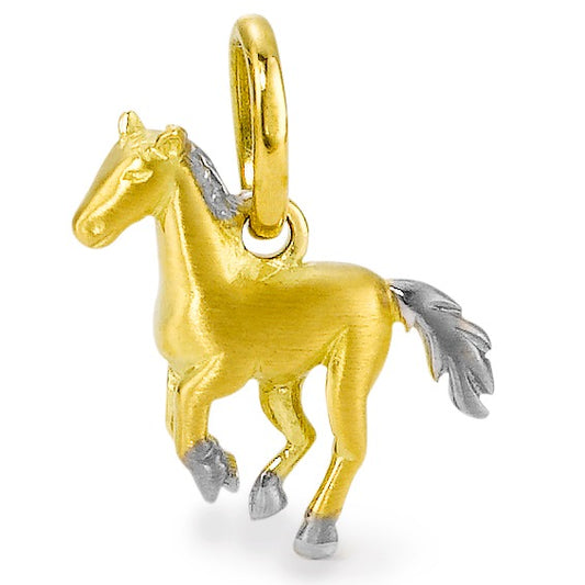 Pendant 18k Yellow Gold Horse