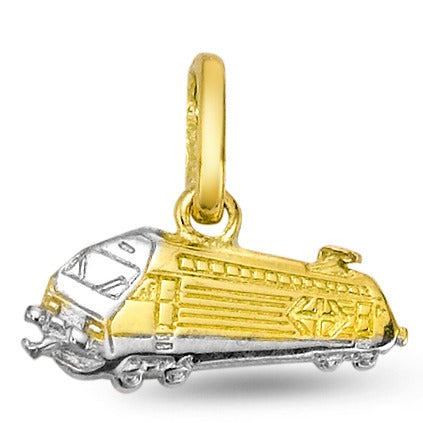 Pendant 18k Yellow Gold Locomotive