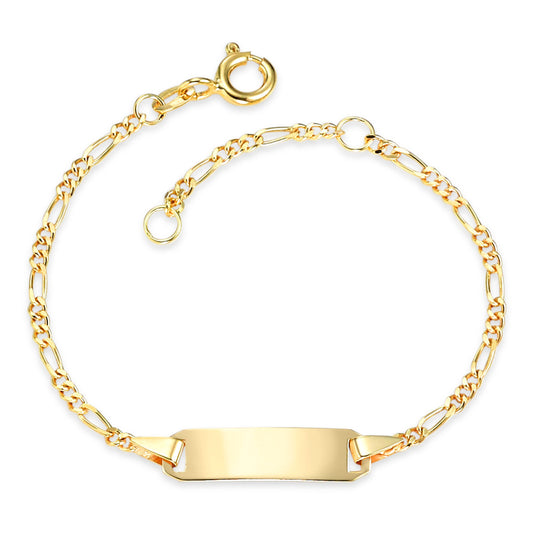 Engravable bracelet 18k Yellow Gold 12-14 cm