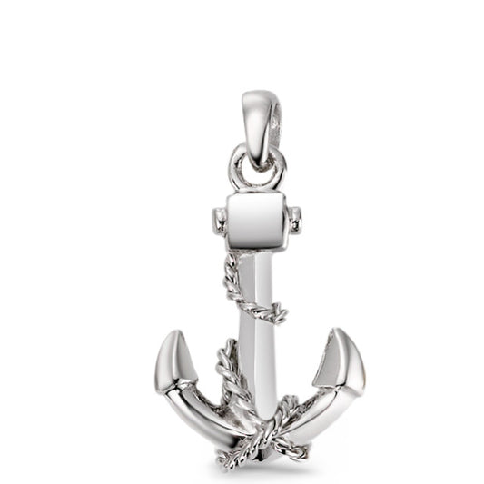 Pendant Silver Rhodium plated Anchor