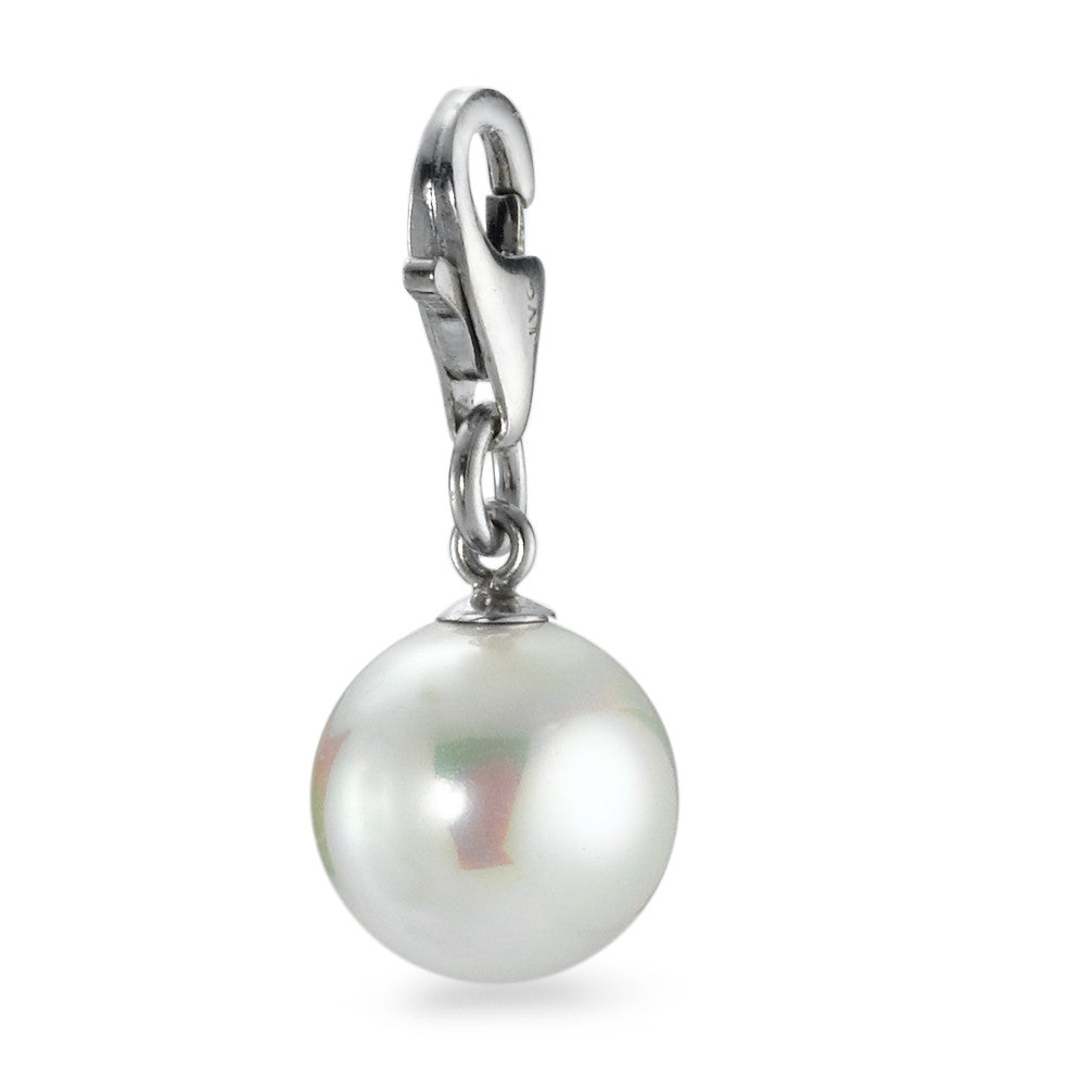 Charms Silver Rhodium plated Shining pearls