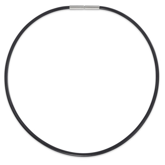 Necklace Stainless steel, Rubber 42 cm Ø3.5 mm