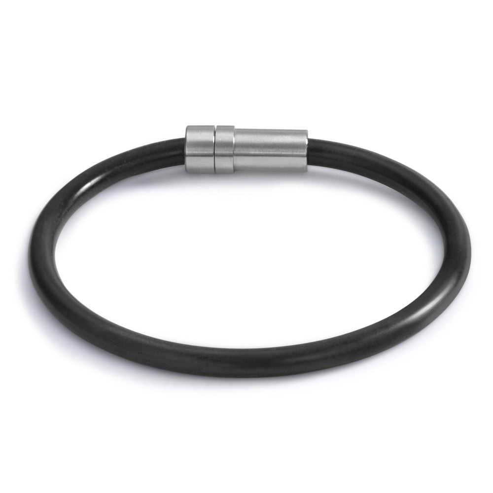 Bracelet Stainless steel, Rubber 19 cm Ø4.8 mm