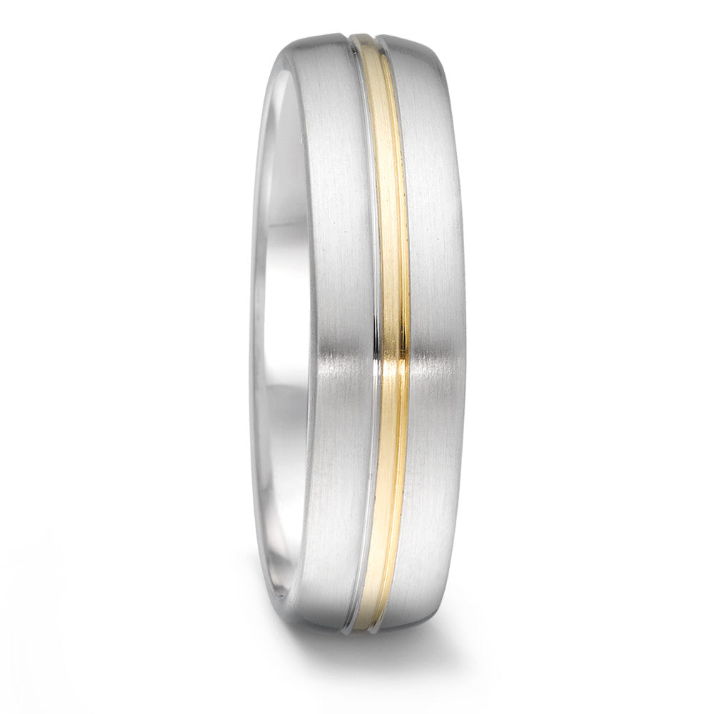 Wedding Ring Stainless steel, 18k Yellow Gold