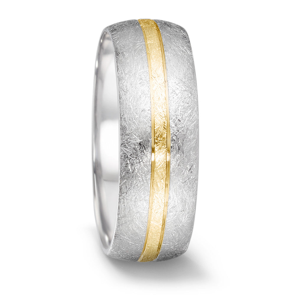 Wedding Ring Stainless steel, 18k Yellow Gold