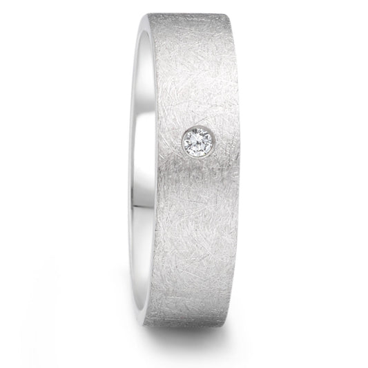 Wedding Ring Stainless steel Diamond 0.04 ct, tw-si