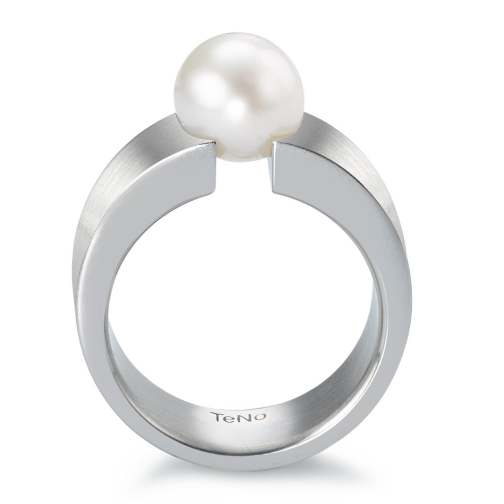 Ring Stainless steel Freshwater pearl