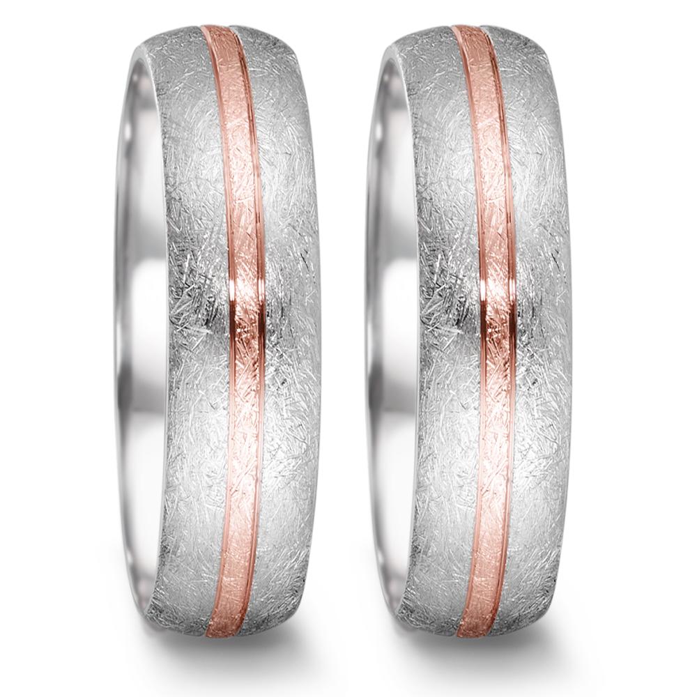 Wedding Ring Stainless steel, 18k Rose Gold