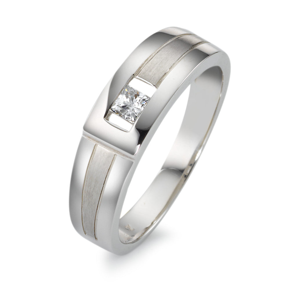 Ring 18k White Gold Zirconia