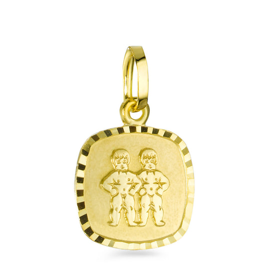 Pendant 9k Yellow Gold Zodiac Sign Gemini