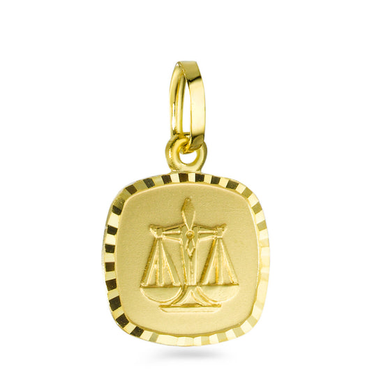 Pendant 9k Yellow Gold Zodiac Sign Libra