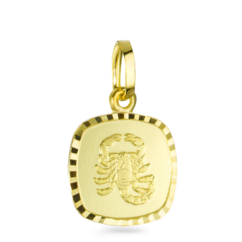 Pendant 9k Yellow Gold Zodiac Sign Scorpio