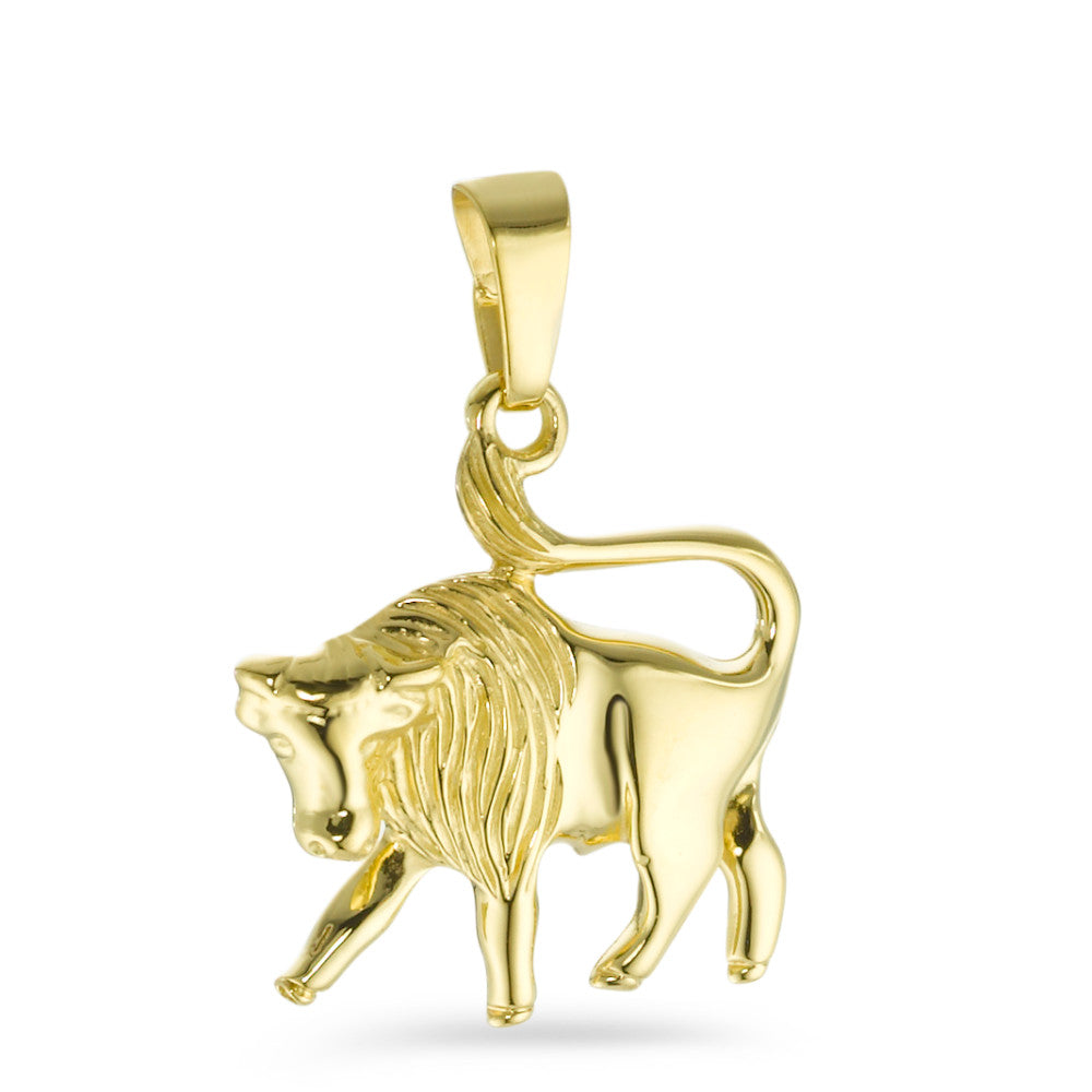 Pendant 18k Yellow Gold Zodiac Sign Taurus