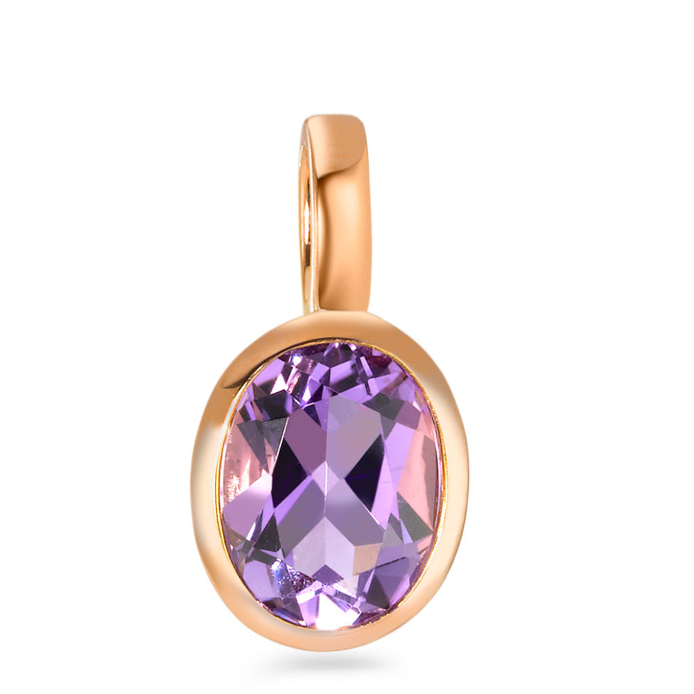 Pendant 18k Red Gold Amethyst