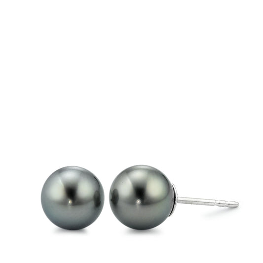 Stud earrings Silver Tahitian pearl