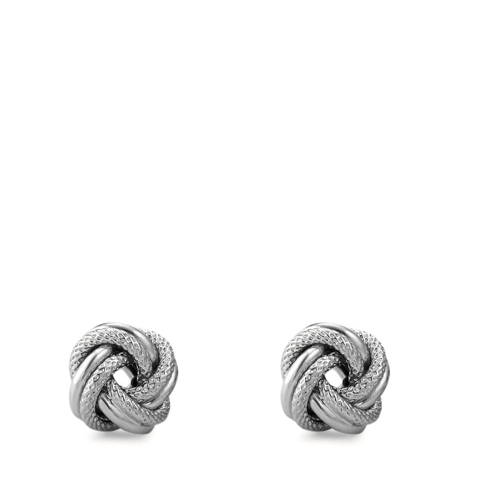 Stud earrings Silver Rhodium plated Ø8.5 mm