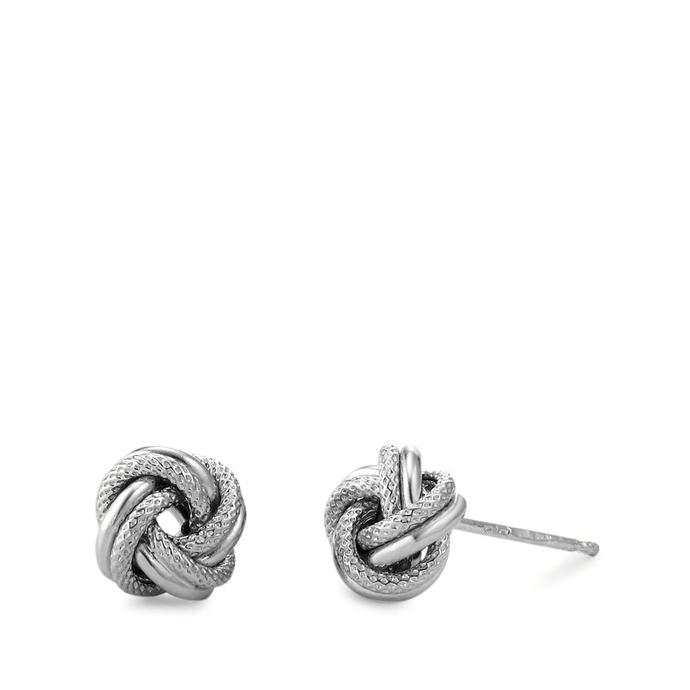 Stud earrings Silver Rhodium plated Ø8.5 mm