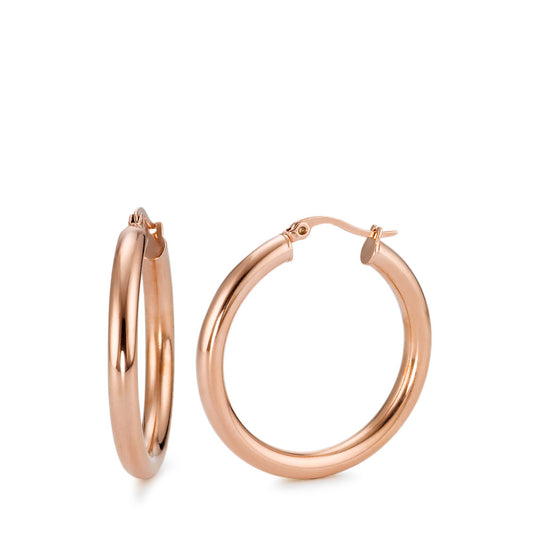 Hoop earrings Stainless steel Rose IP coated