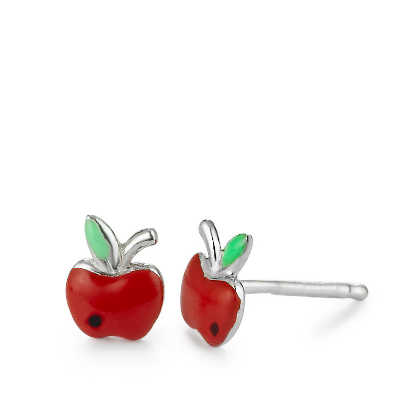 Stud earrings Silver Apple