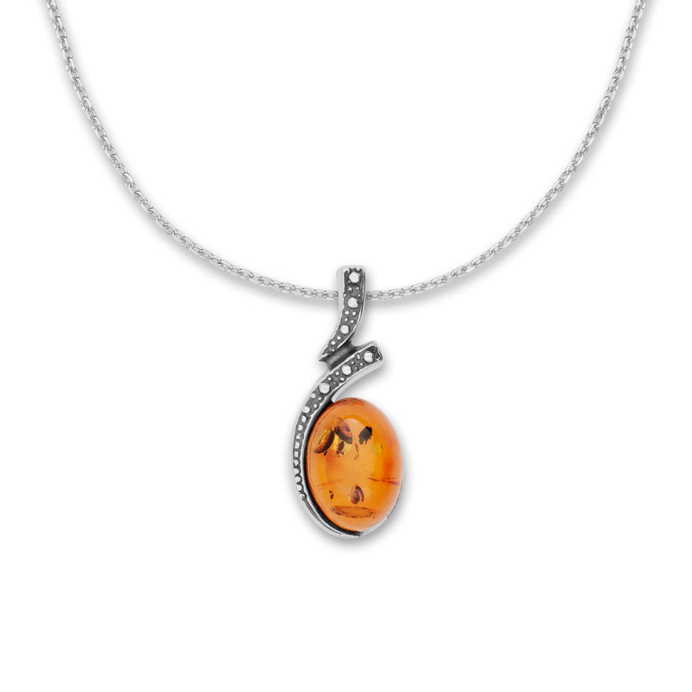 Pendant Silver Amber