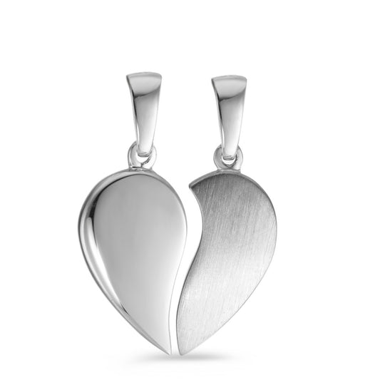 Pendant Silver Rhodium plated Heart