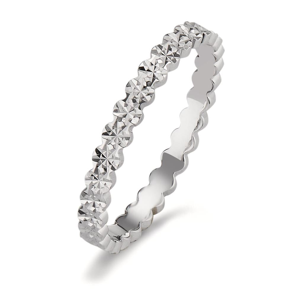 Stacking ring 9k White Gold