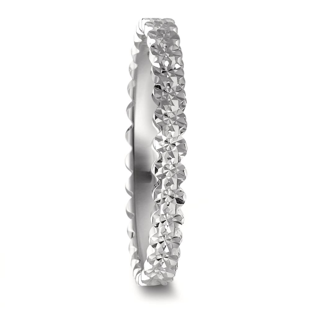 Stacking ring 9k White Gold