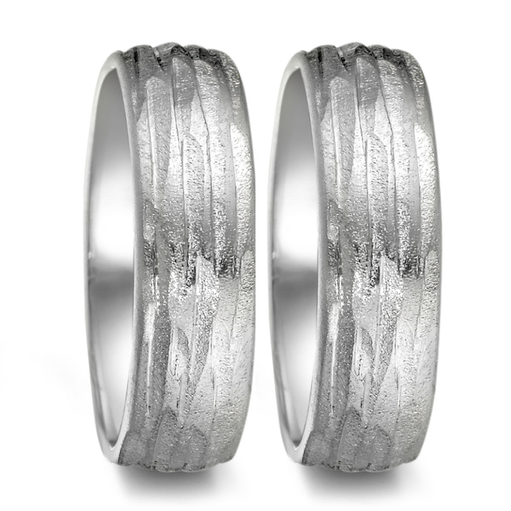 Wedding Ring Silver Rhodium plated