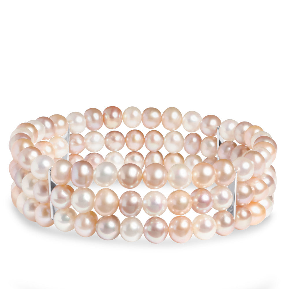 Bracelet Silver Freshwater pearl 18 cm