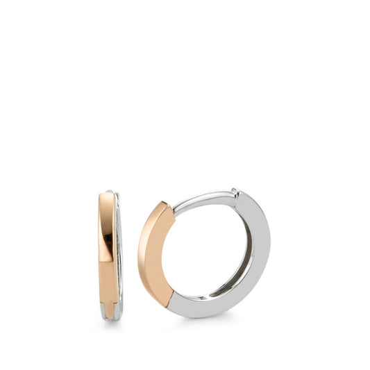 Hinged hoop 18k White Gold, 18k Red Gold