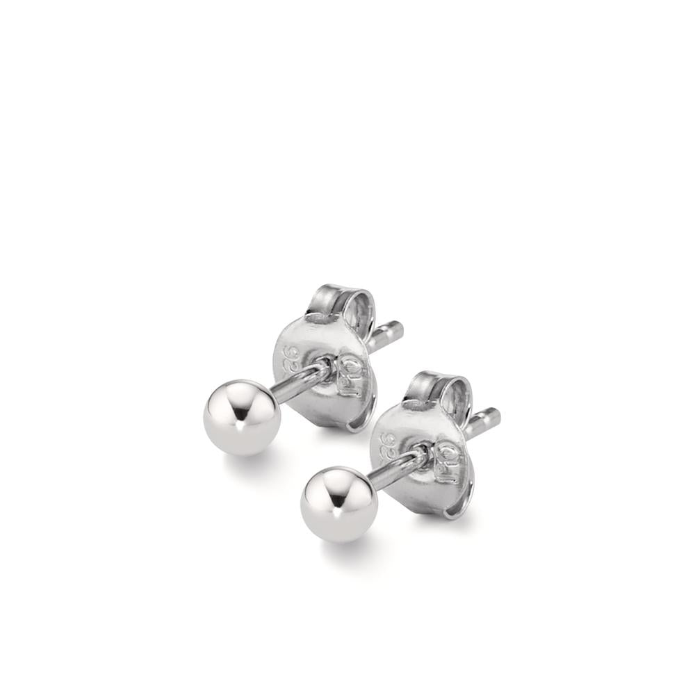 Stud earrings Silver Ø3 mm