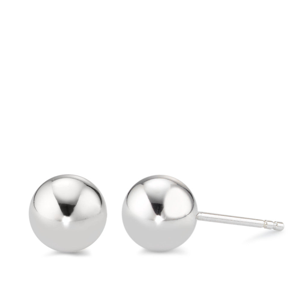 Stud earrings Silver Rhodium plated