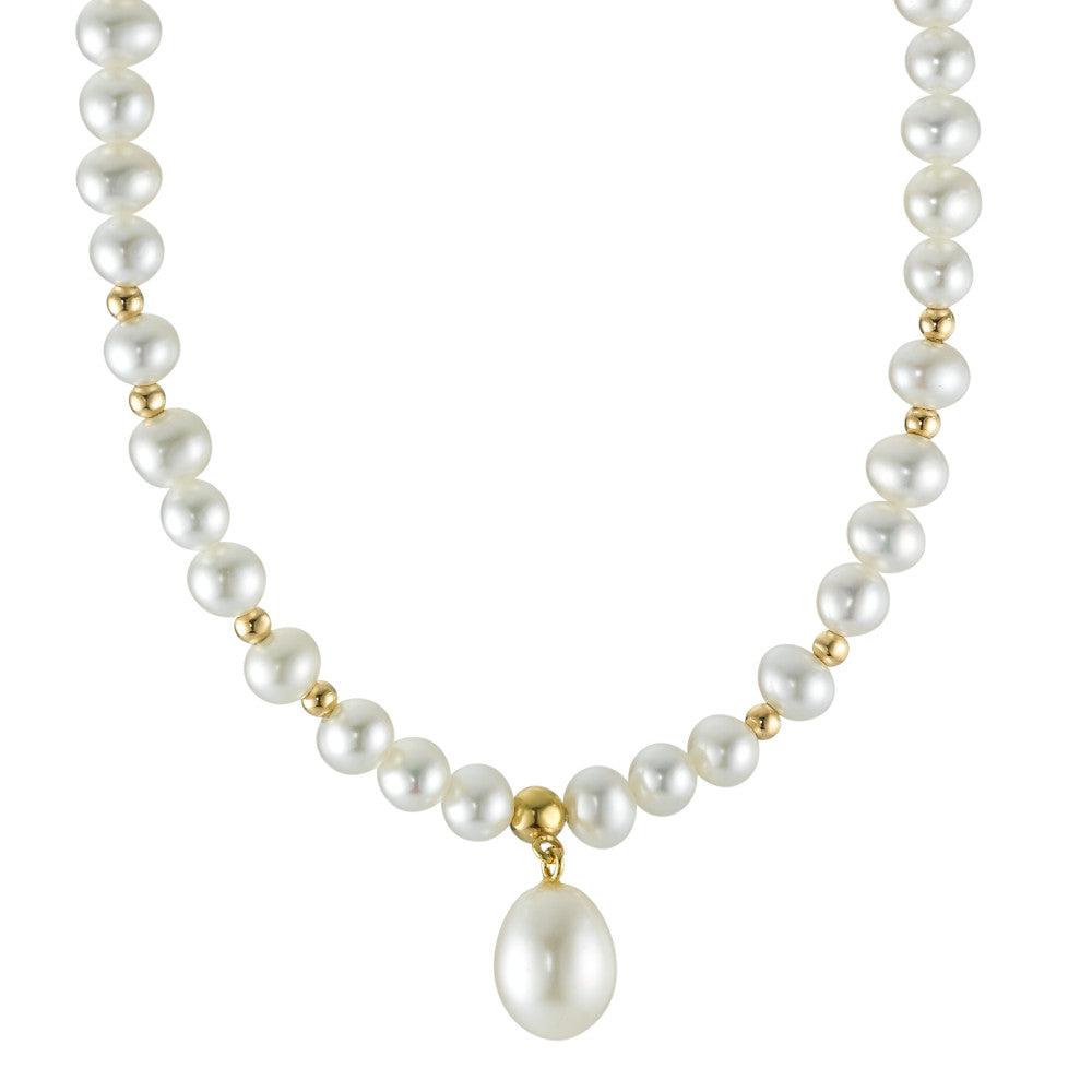 Necklace 18k Yellow Gold Freshwater pearl 42.5 cm