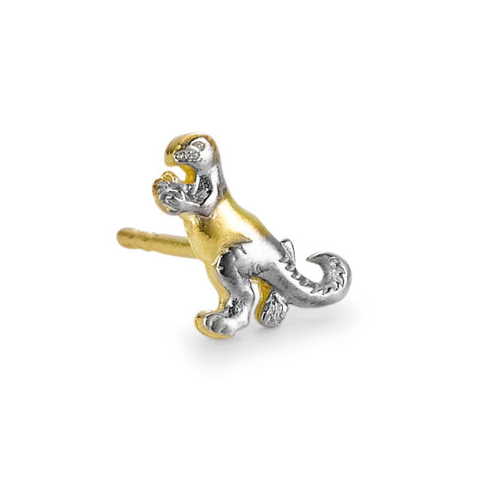 Single stud earring 9k Yellow Gold Dinosaur