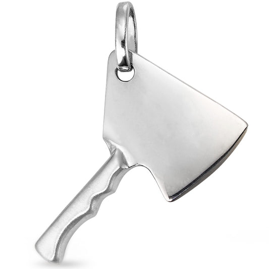 Pendant Silver Patinated Butcher's Cleaver