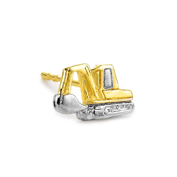 Single stud earring 18k Yellow Gold Digger