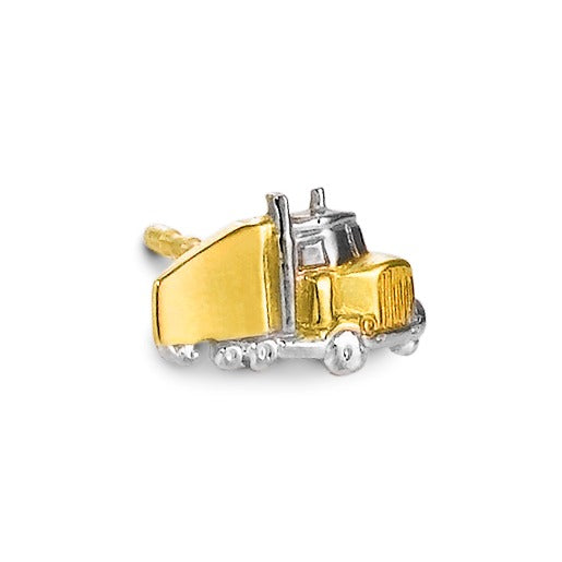 Single stud earring 18k Yellow Gold Truck